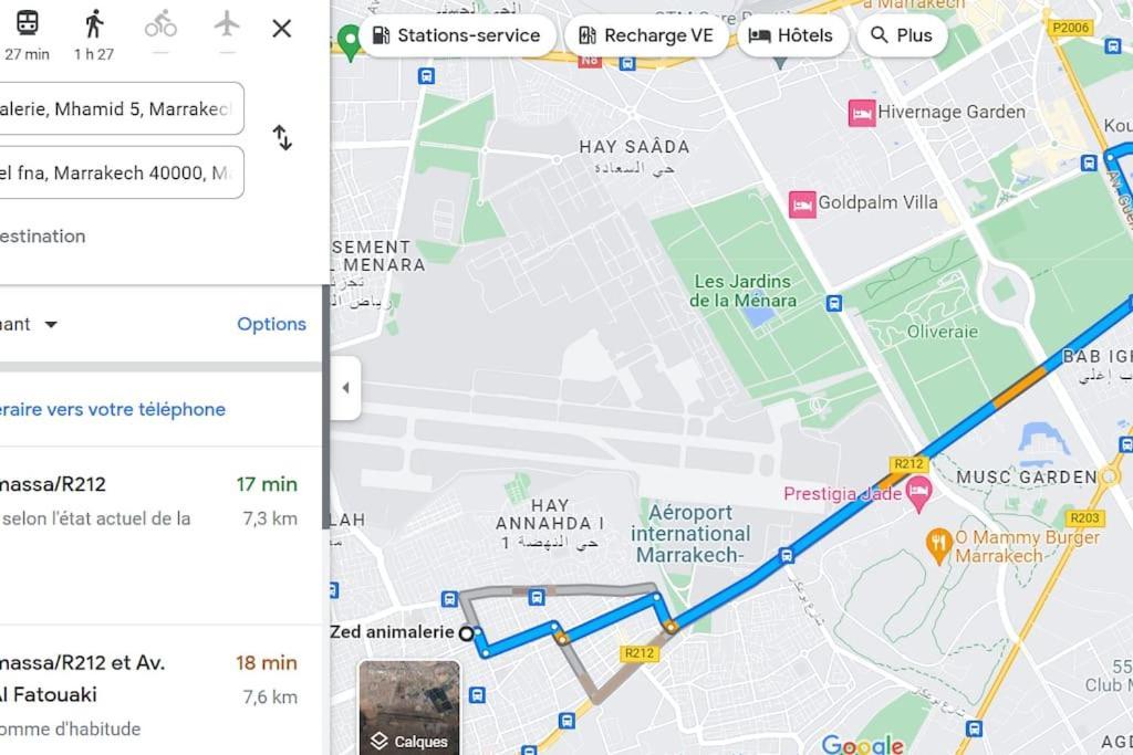 Appartement 7 Min De L'Aeroport De Marrakech Марракеш Экстерьер фото